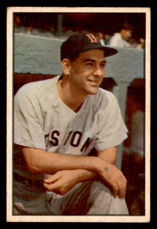 1953 Bowman Color Baseball #057 Lou Boudreau Red Sox EX+/EX-MT 552976