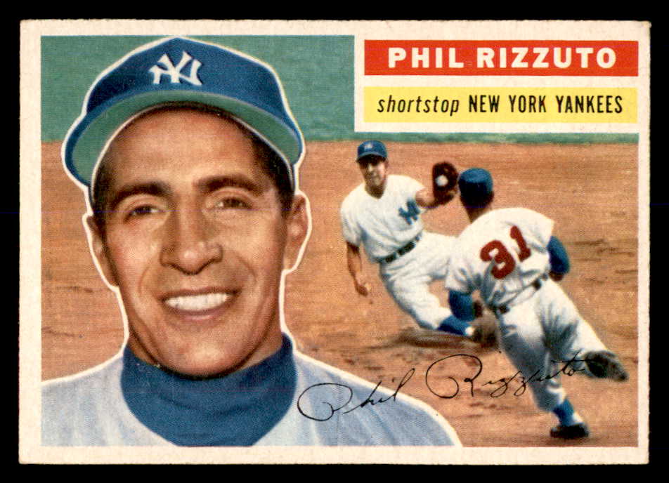 1956 Topps Baseball #113 Phil Rizzuto Yankees EX+/EX-MT Gray 552986