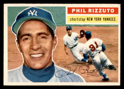 1956 Topps Baseball #113 Phil Rizzuto Yankees EX+/EX-MT Gray 552986