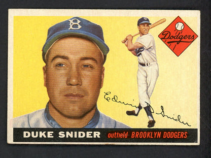 1955 Topps Baseball #210 Duke Snider Dodgers EX 552993