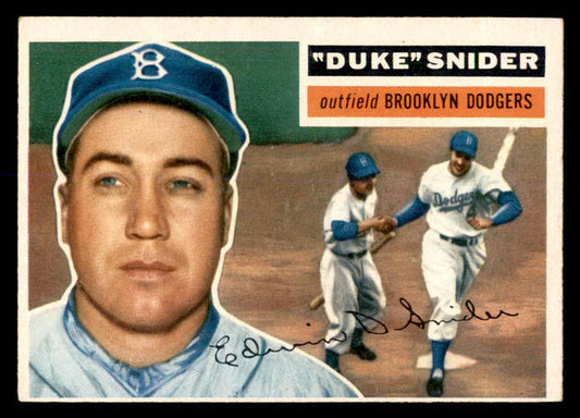 1956 Topps Baseball #150 Duke Snider Dodgers EX-MT Gray 552998