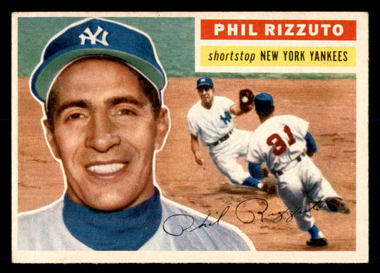 1956 Topps Baseball #113 Phil Rizzuto Yankees EX Gray 552999