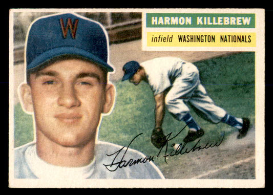 1956 Topps Baseball #164 Harmon Killebrew Senators EX-MT Gray 553007