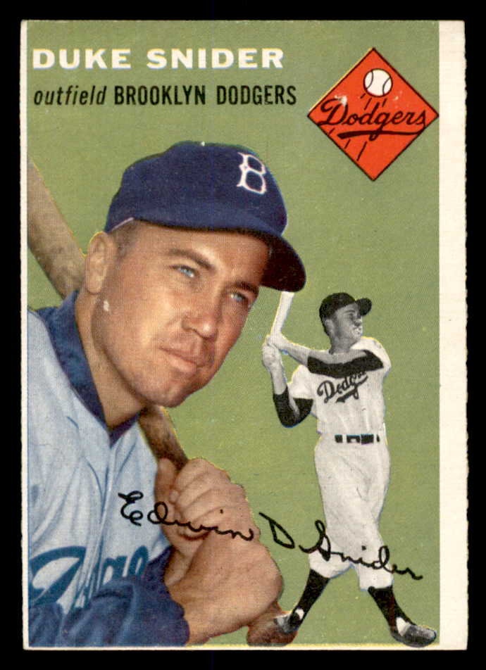 1954 Topps Baseball #032 Duke Snider Dodgers EX+/EX-MT 553014