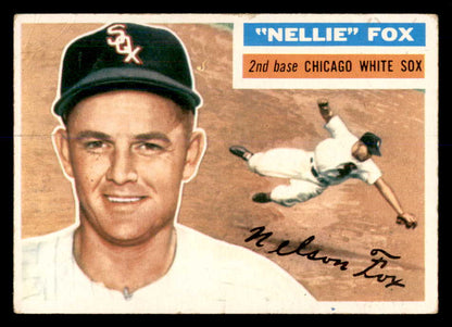 1956 Topps Baseball #118 Nellie Fox White Sox VG White 553037
