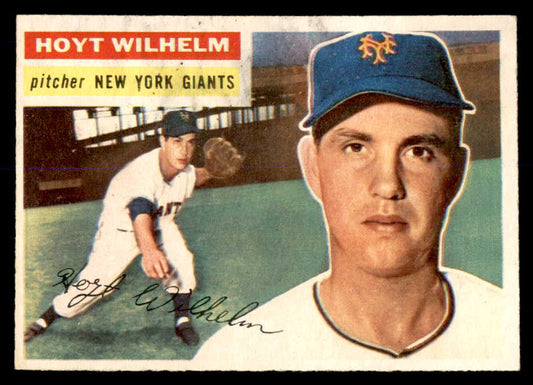 1956 Topps Baseball #307 Hoyt Wilhelm Giants EX-MT 553044