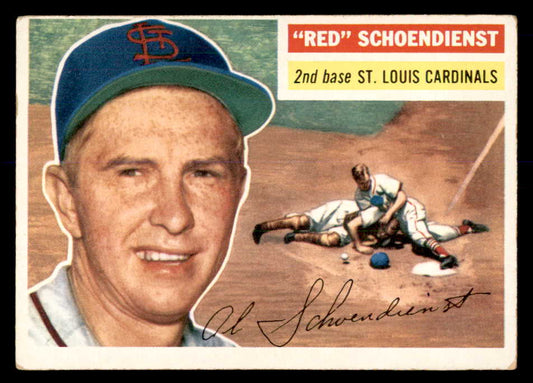 1956 Topps Baseball #165 Red Schoendienst Cardinals VG-EX White 553051