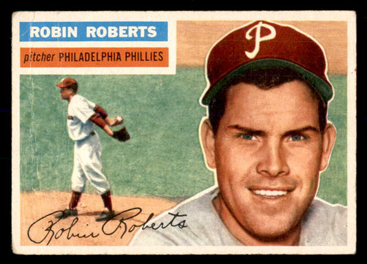 1956 Topps Baseball #180 Robin Roberts Phillies VG Gray 553053