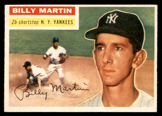 1956 Topps Baseball #181 Billy Martin Yankees EX-MT 553059