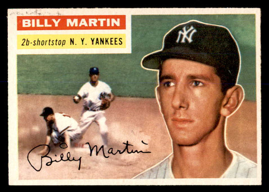 1956 Topps Baseball #181 Billy Martin Yankees EX-MT 553060