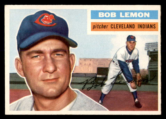 1956 Topps Baseball #255 Bob Lemon Indians EX-MT 553061