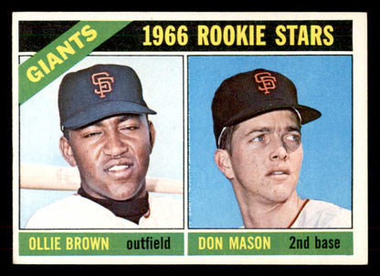 1966 Topps Baseball #524 Ollie Brown Giants NR-MT 553079