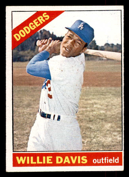 1966 Topps Baseball #535 Willie Davis Dodgers EX-MT 553096