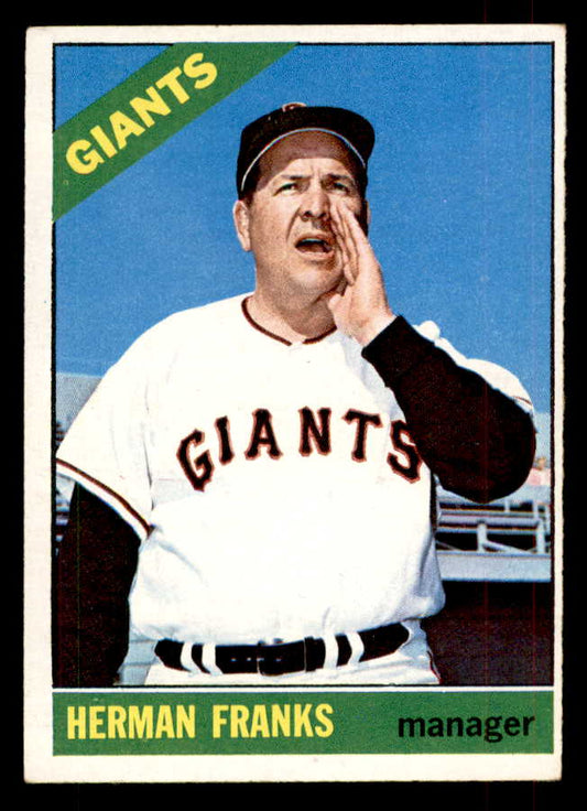 1966 Topps Baseball #537 Herman Franks Giants EX 553100