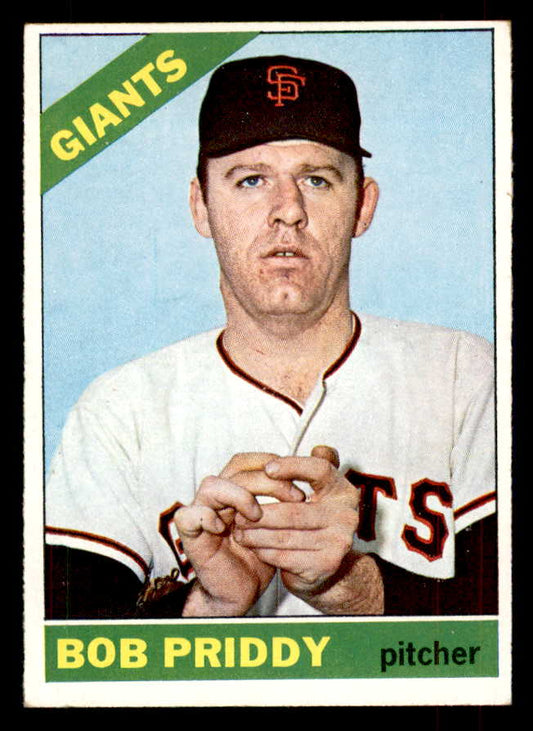 1966 Topps Baseball #572 Bob Priddy Giants EX-MT 553157