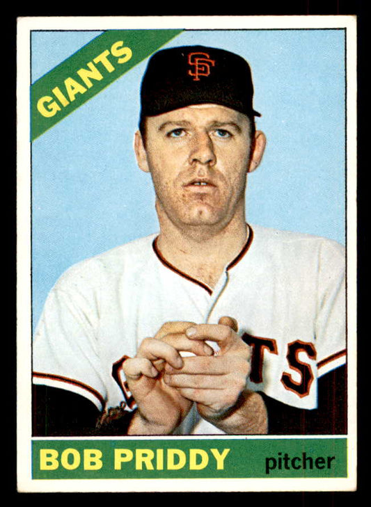 1966 Topps Baseball #572 Bob Priddy Giants EX 553158