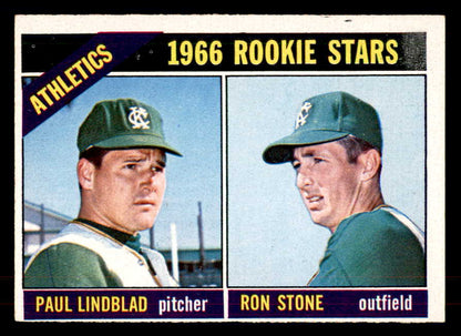 1966 Topps Baseball #568 Paul Lindblad A's EX-MT 553185