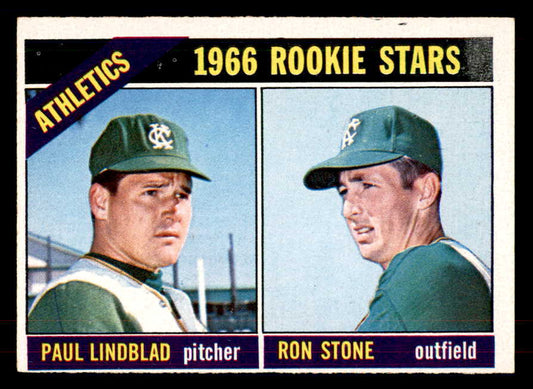 1966 Topps Baseball #568 Paul Lindblad A's EX-MT 553185