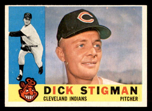 1960 Topps Baseball #507 Dick Stigman Indians EX+/EX-MT 553200
