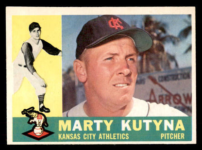 1960 Topps Baseball #516 Marty Kutyna A's EX-MT 553211