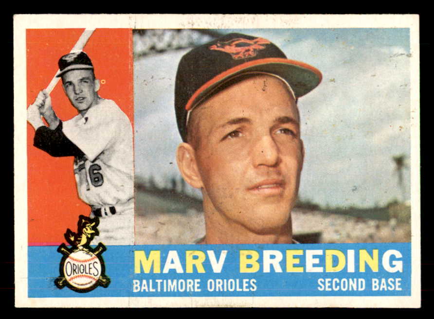 1960 Topps Baseball #525 Marv Breeding Orioles EX-MT 553222