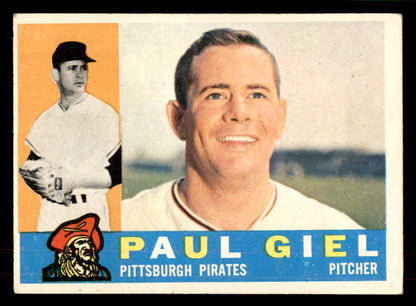 1960 Topps Baseball #526 Paul Giel Pirates VG-EX 553223