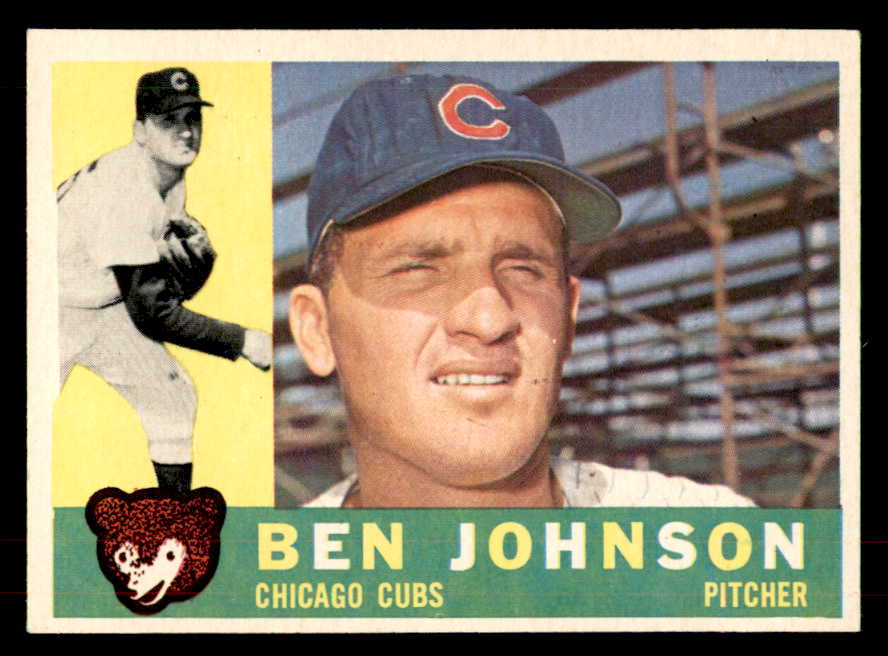 1960 Topps Baseball #528 Ben Johnson Cubs EX+/EX-MT 553225