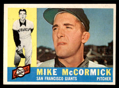1960 Topps Baseball #530 Mike McCormick Giants NR-MT 553227
