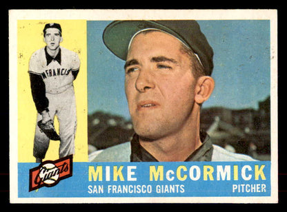 1960 Topps Baseball #530 Mike McCormick Giants EX-MT 553228