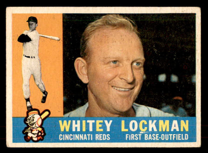 1960 Topps Baseball #535 Whitey Lockman Reds VG-EX 553236
