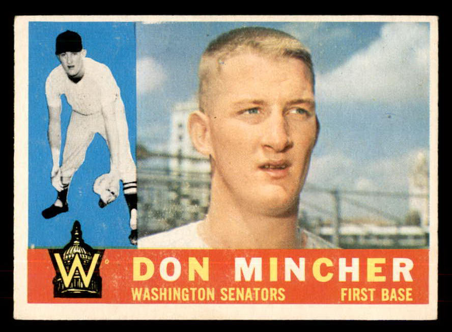 1960 Topps Baseball #548 Don Mincher Senators EX-MT 553253