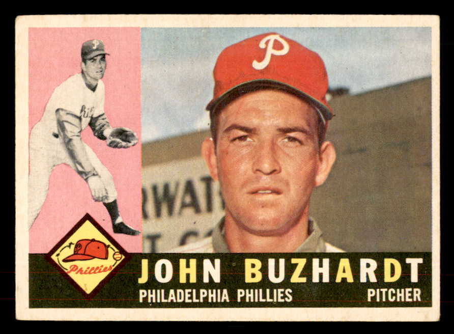 1960 Topps Baseball #549 John Buzhardt Phillies VG-EX 553254