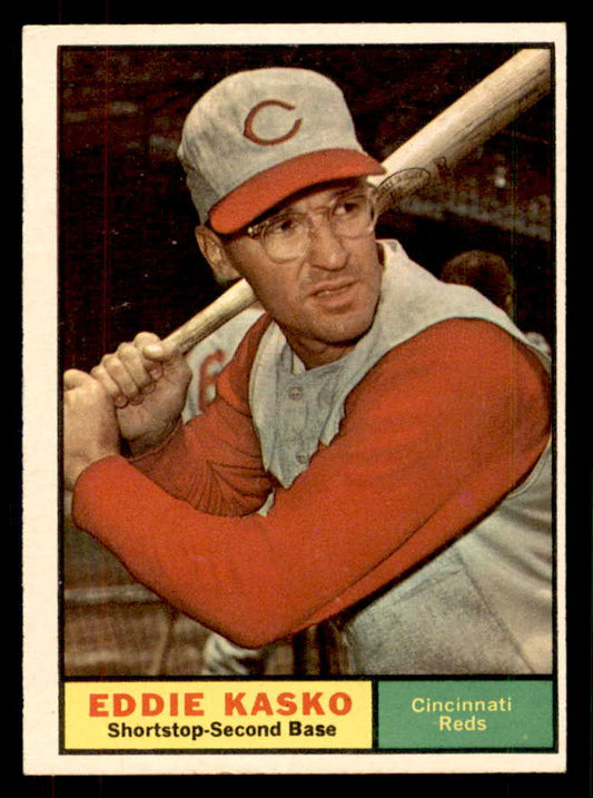 1961 Topps Baseball #534 Eddie Kasko Reds EX-MT 553286