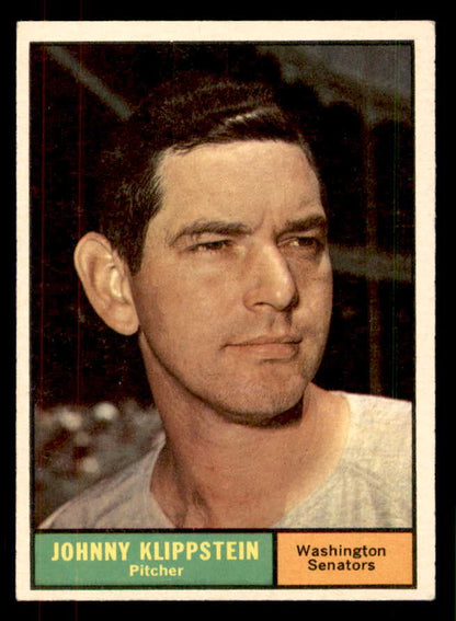 1961 Topps Baseball #539 Johnny Klippstein Senators EX-MT 553291