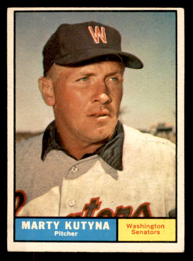 1961 Topps Baseball #546 Marty Kutyna Senators EX+/EX-MT 553298