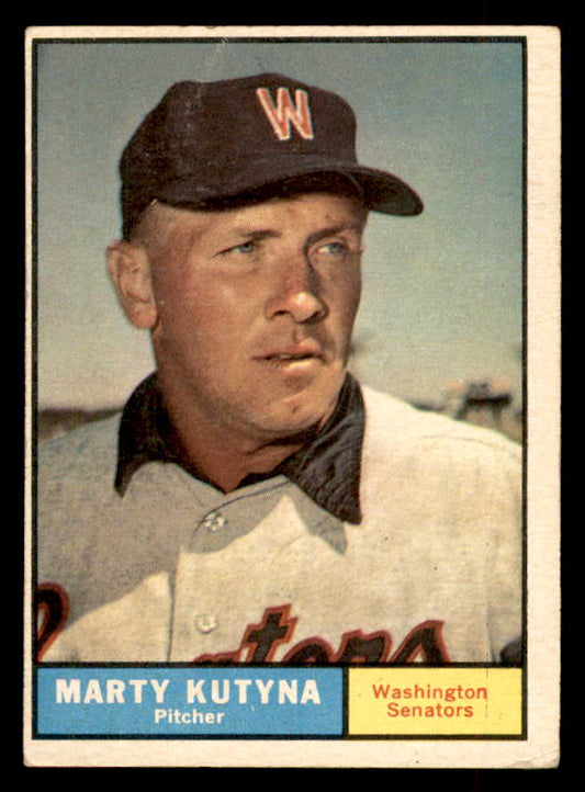1961 Topps Baseball #546 Marty Kutyna Senators VG-EX 553299