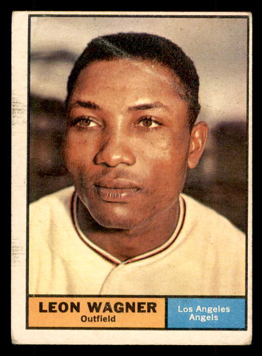 1961 Topps Baseball #547 Leon Wagner Angels VG 553301