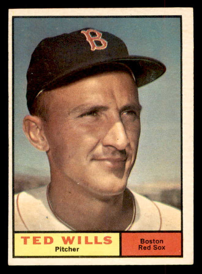 1961 Topps Baseball #548 Ted Wills Red Sox EX-MT 553303