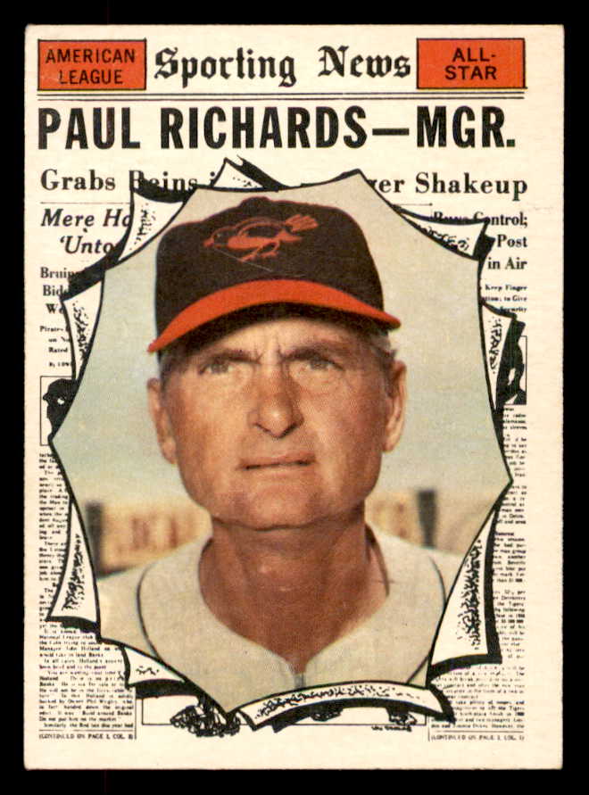 1961 Topps Baseball #566 Paul Richards A.S. Orioles EX-MT 553332