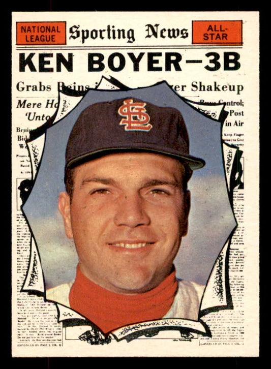 1961 Topps Baseball #573 Ken Boyer A.S. Cardinals NR-MT 553340