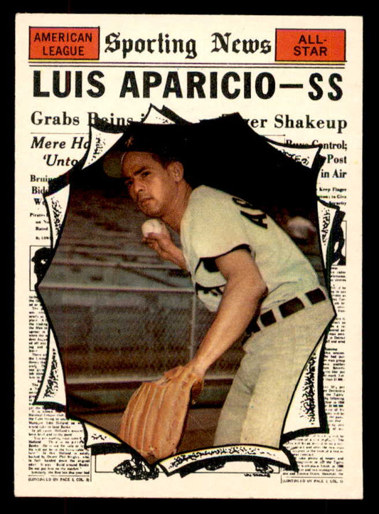1961 Topps Baseball #574 Luis Aparicio A.S. White Sox EX-MT 553342