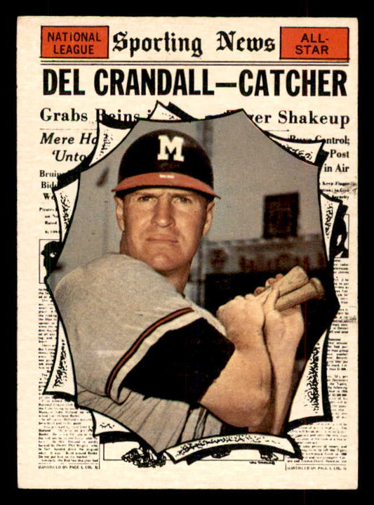 1961 Topps Baseball #583 Del Crandall A.S. Braves EX-MT 553347