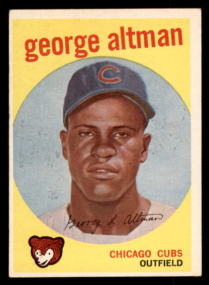 1959 Topps Baseball #512 George Altman Cubs EX-MT 553355