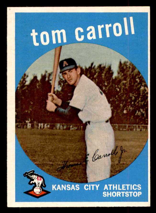 1959 Topps Baseball #513 Tommy Carroll A's EX 553356