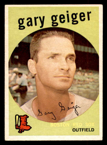 1959 Topps Baseball #521 Gary Geiger Red Sox EX+/EX-MT 553361