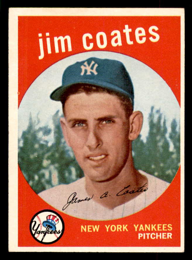 1959 Topps Baseball #525 Jim Coates Yankees EX-MT 553365