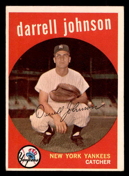 1959 Topps Baseball #533 Darrell Johnson Yankees VG-EX 553373