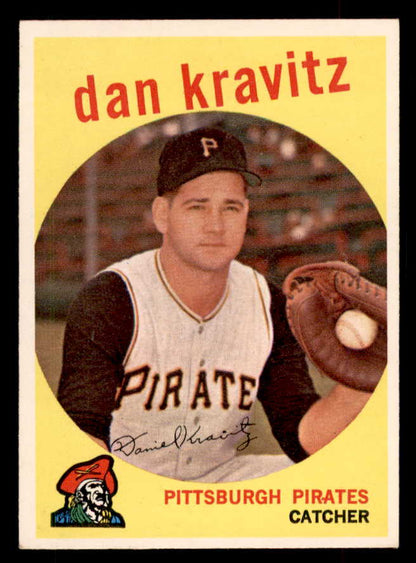 1959 Topps Baseball #536 Danny Kravitz Pirates EX-MT 553376