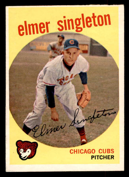 1959 Topps Baseball #548 Elmer Singleton Cubs EX+/EX-MT 553387