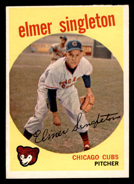 1959 Topps Baseball #548 Elmer Singleton Cubs EX+/EX-MT 553387